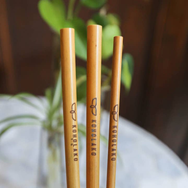Koholako - Wholesale Drinking Straw - Bamboo Straw 4-Pack
