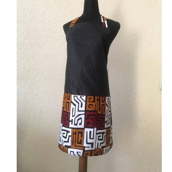 MAZE apron for wholesale by The Afrophile