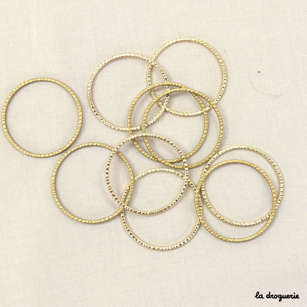 LA DROGUERIE - Vente Perle - Anneau Ciselé 35 mm2