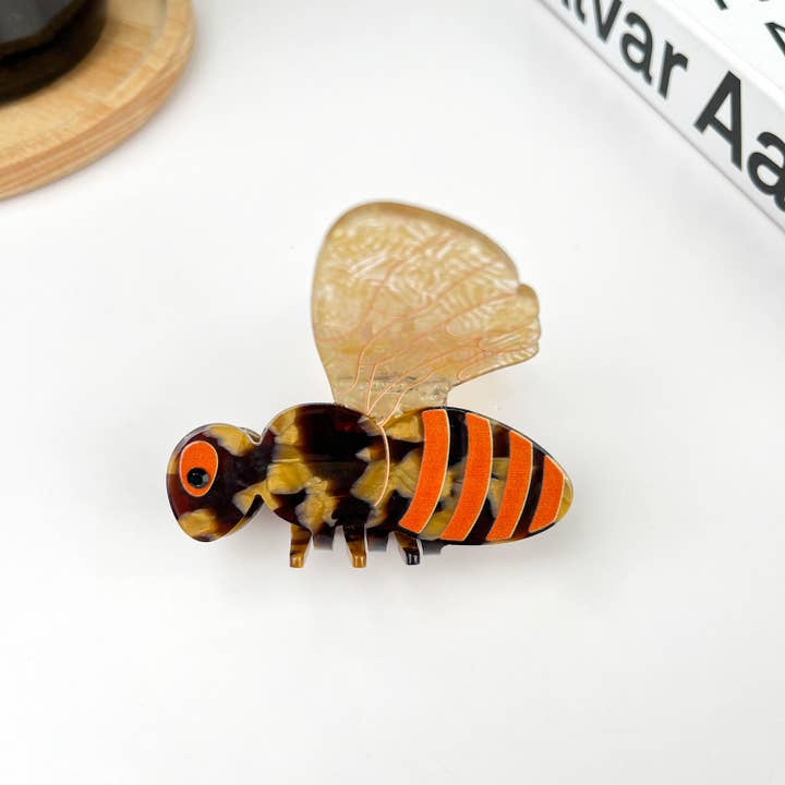 TheDivaSoap - Wholesale Hair Clip - Women's - Cute Acetate Bee Hair Claw