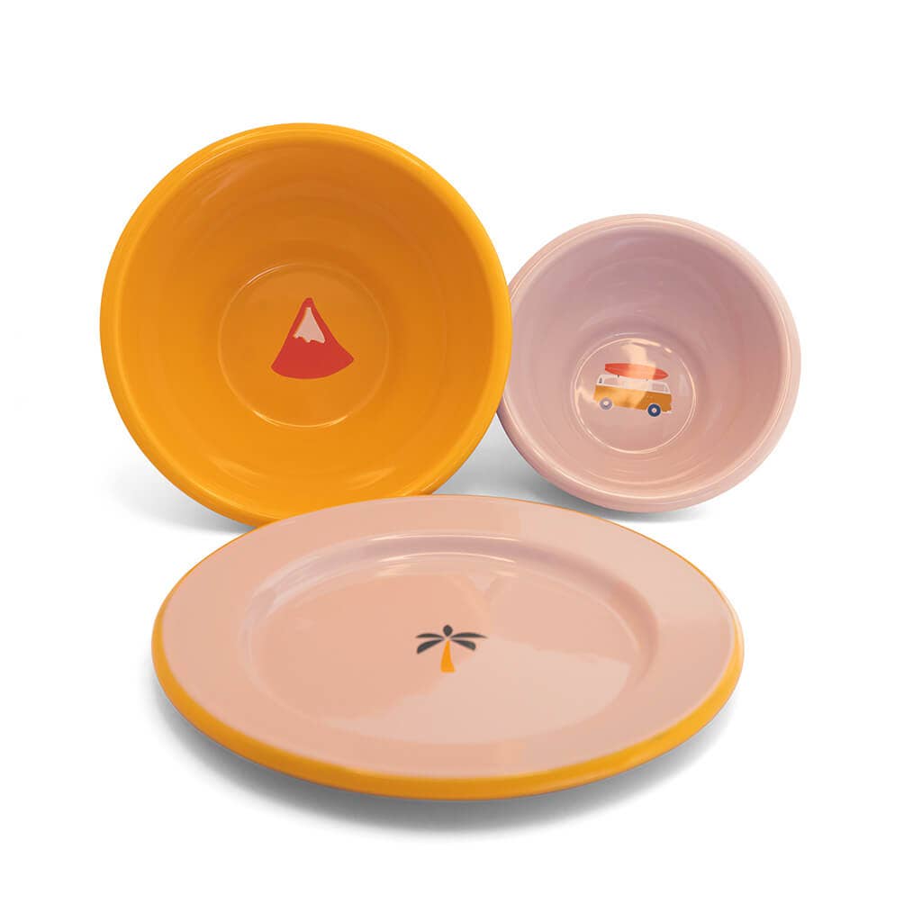 Roadtyping - Wholesale Dinner Plate - Go Camping enamel plate8