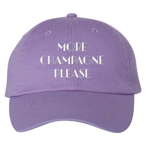 Lucky Luna Apparel – Engroshandel Baseballkasket - Dame – Mere Champagne Please Broderet Dad Hat6