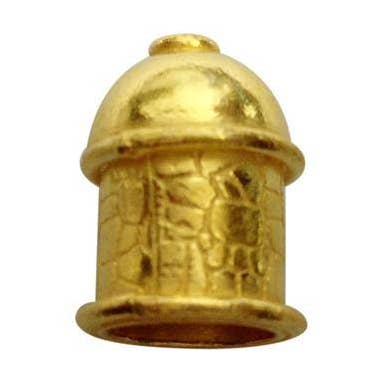 CG-205 - Tappo terminale in oro 18 carati per la vendita all'ingrosso da parte di Bali Designs