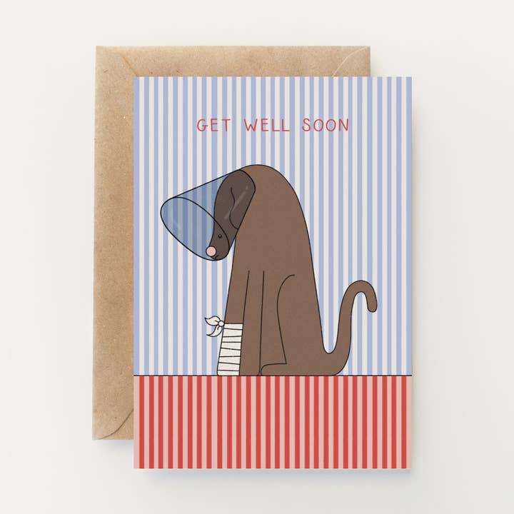 Get Well Soon Greetings Card for wholesale by Hollie Fuller
