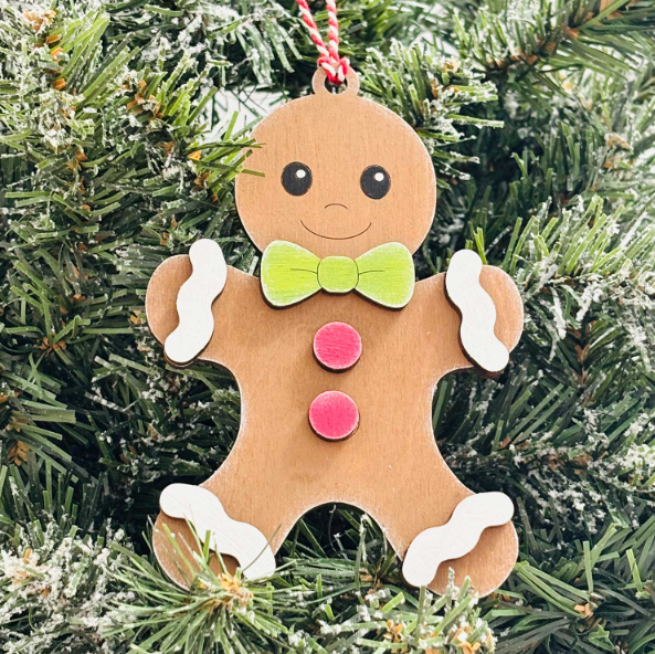 Reclaimed Woodworks Home Decor – wholesale DIY craft kit – DIY Gingerbread Man Ornament Kit DIY CHRISTMAS CRAFT KIT1