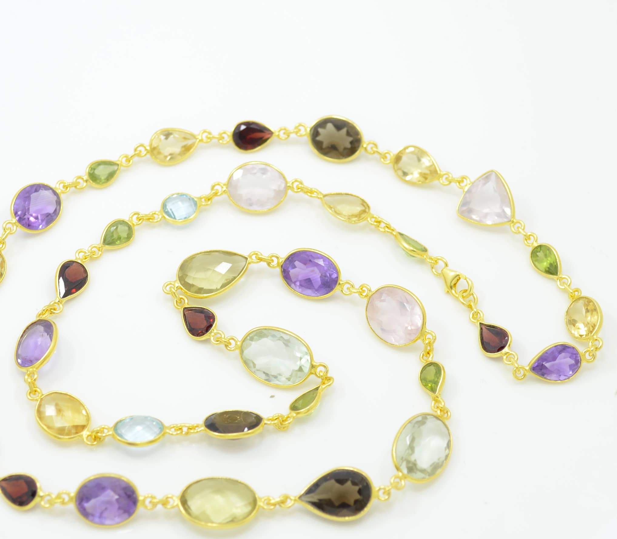 Schmuckoo Berlin - Wholesale Pendant/Charm Necklace - Natural Colourful Gemstone Gold Plated Necklace4