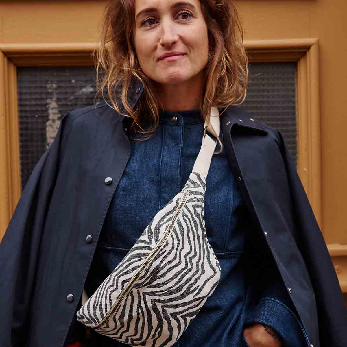 WOMEN BUM BAG ZEBROU GREIGE for wholesale on Faire7