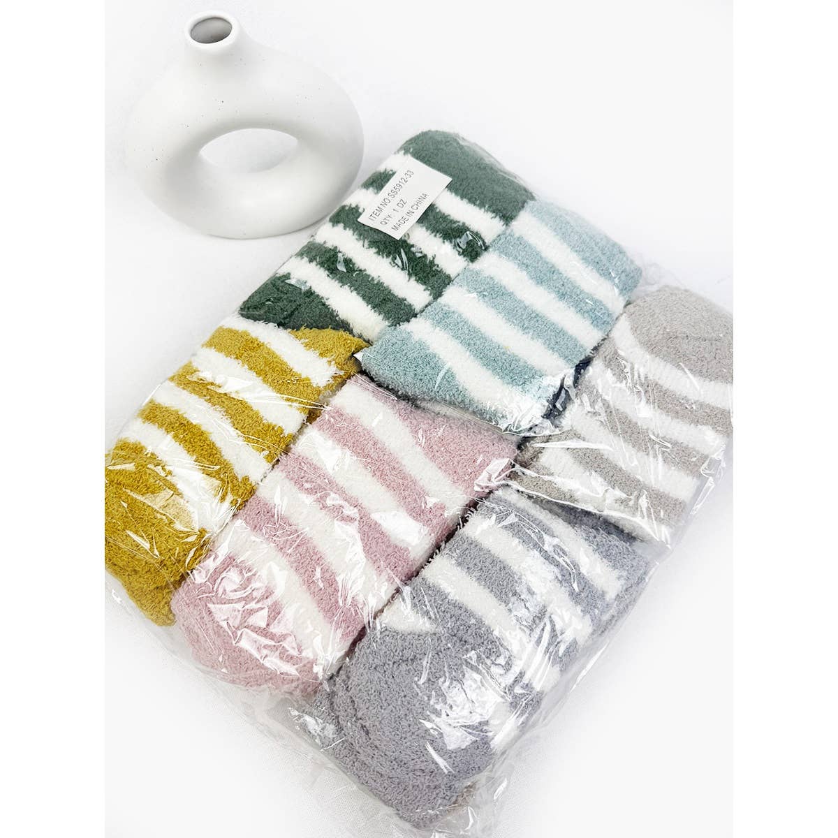 MIX COLOR Cozy Stripe Pattern Socks for wholesale on Faire7