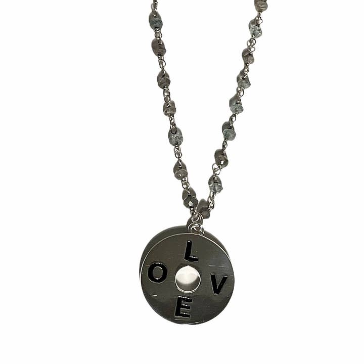 Love Gemstone Pendant for wholesale by Dana Blair Designs