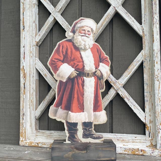 LAND OF COTTON - Wholesale Christmas decoration - Santa Claus Standing Shelf Sitter/Table Piece
