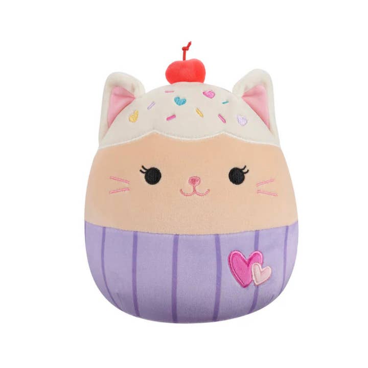 Authentic Street Signs - Wholesale Stuffed/Plush Toy - Kids & Baby - Squishmallow Valentine Plush Toy 8" Miriam Cupcake Cat Heart