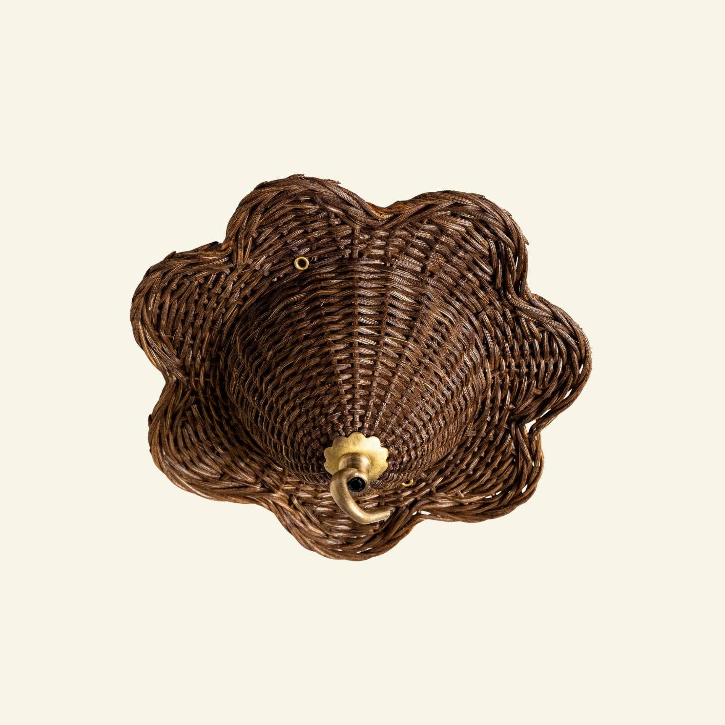 Hastshilp - Wholesale Chandelier/Hanging Light - Mandala Rattan Ceiling Rose, Teak