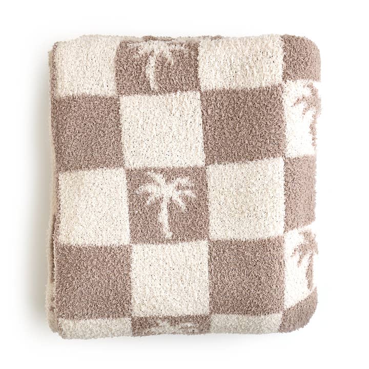 Manta de felpa Beau Palm Tree para venta al por mayor de Gigi and Max