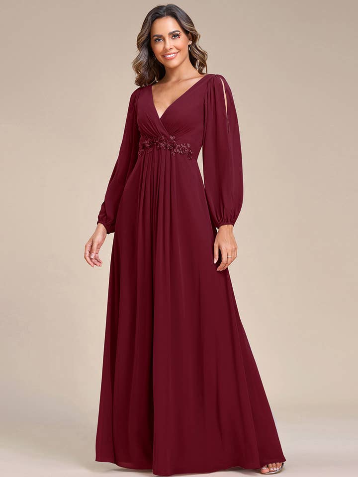 Ever-Pretty - Wholesale Gown – Women's - 2 Style Elegant Chiffon Bridesmaid Dress56