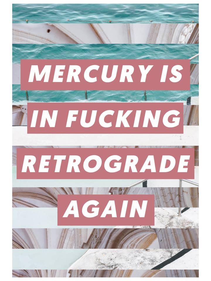 Impresión artística de mercurio en retrógrado para venta al por mayor de STUDIO DIMANCHE