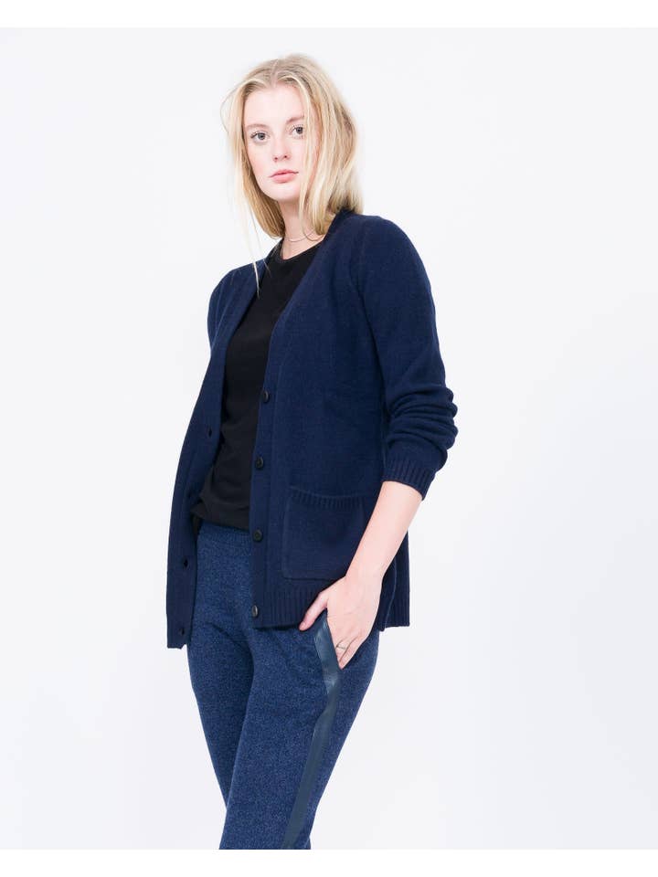 QUINN - Wholesale Cardigan - Women's - Cashmere Boyfriend Cardigan23