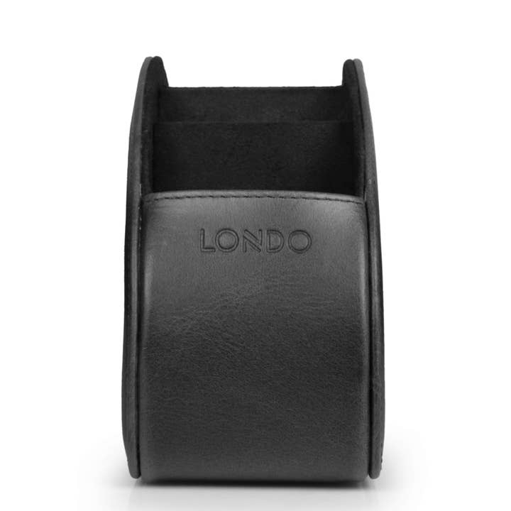 Londo - Wholesale Desk Organizer - Londo Remote Control Holder with 5 Pockets, Store DVD, Blu-Ray, TV, Roku or Apple TV Remotes, Italian Top Grain Leather with Suede Lining34