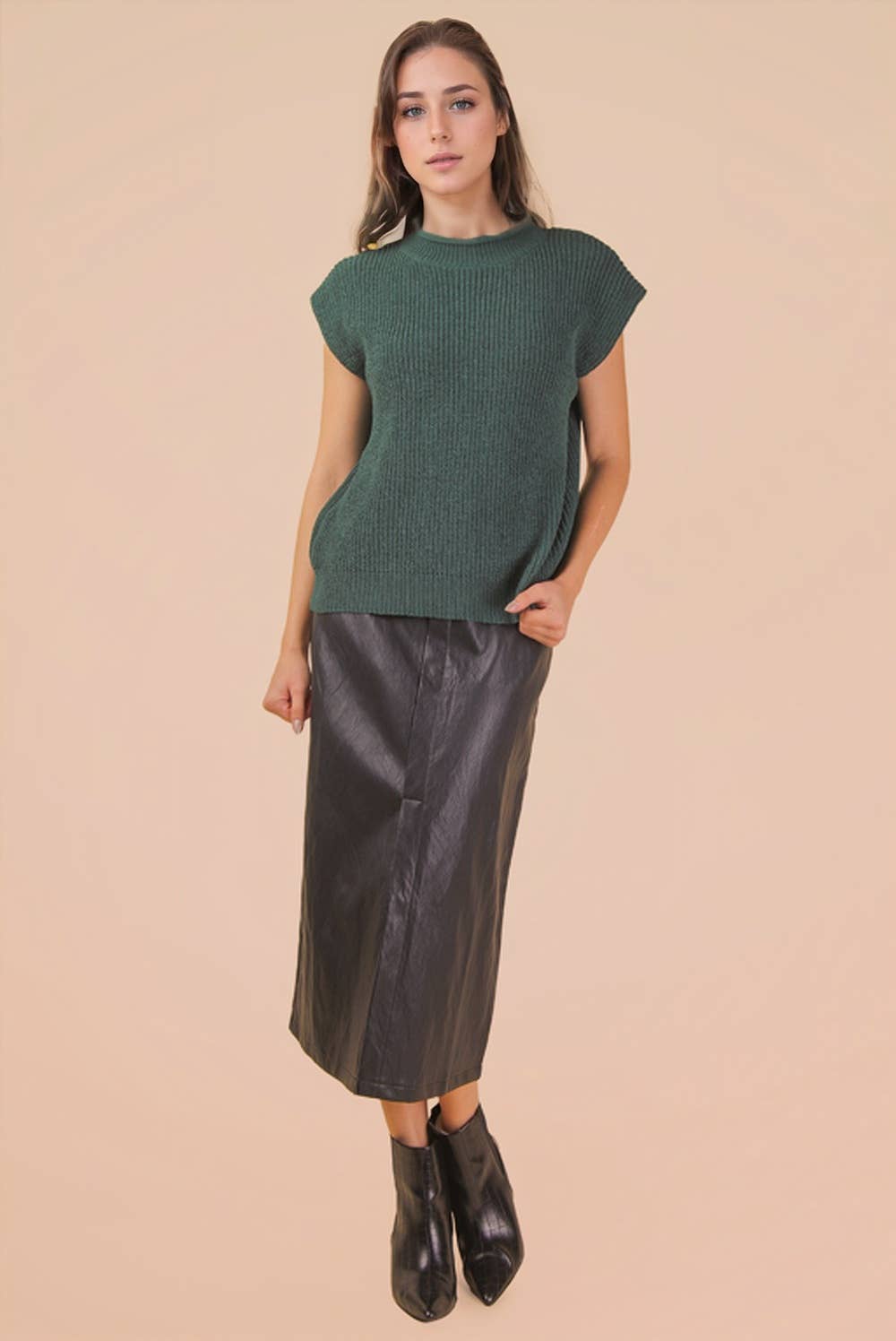 VERY J – Engroshandel Strikvest/slipover – Kvinder – 12W3112N-overdimensioneret blødt striktrøje7