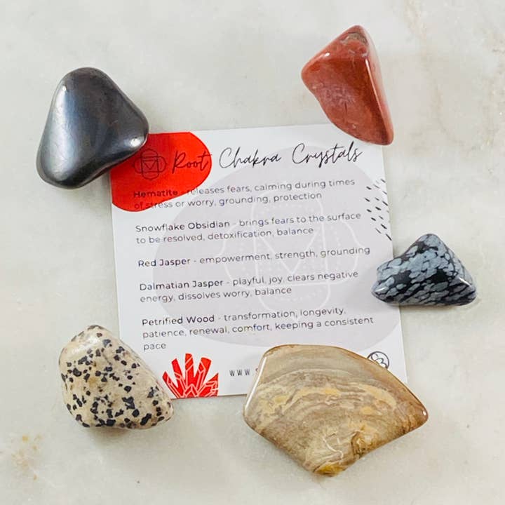 Root Chakra Crystals for wholesale by Sarah Belle