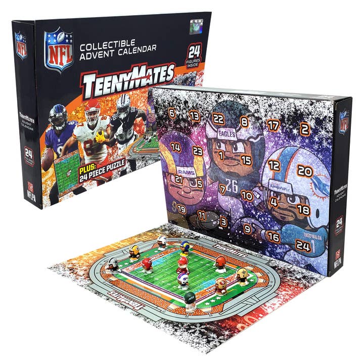 Party Animal, Inc. - Wholesale Advent Calendar - NFL TeenyMates Advent Calendar 2024