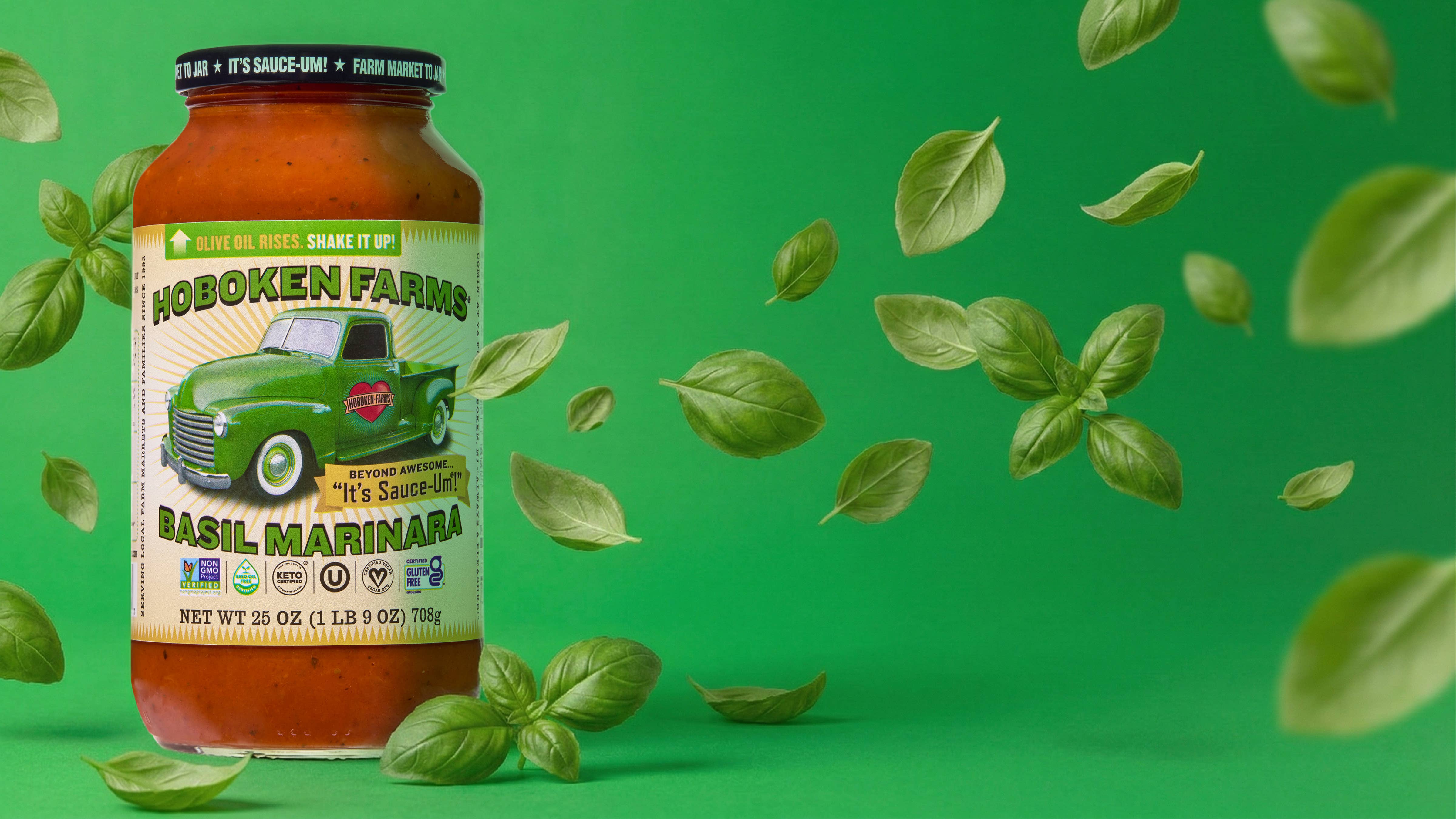 Hoboken Farms - Wholesale Pasta Sauce - Hoboken Farms Basil Marinara 6 Pack7