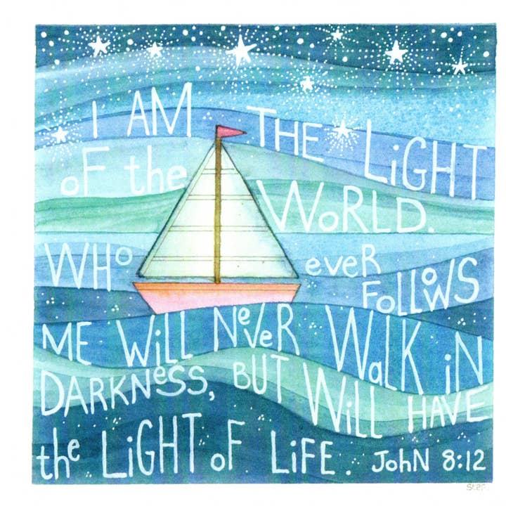 Cheshire card company – wholesale Religious card – Christian a Sailboat in the Sea