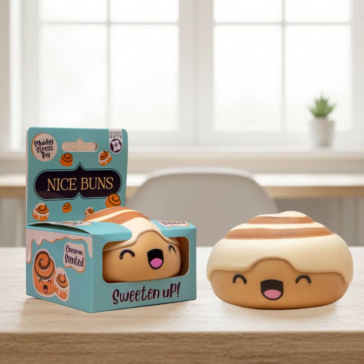 Nice Buns Squishy Stress Ball - Funny Stress Toy Gift for wholesale by Boxer Gifts
