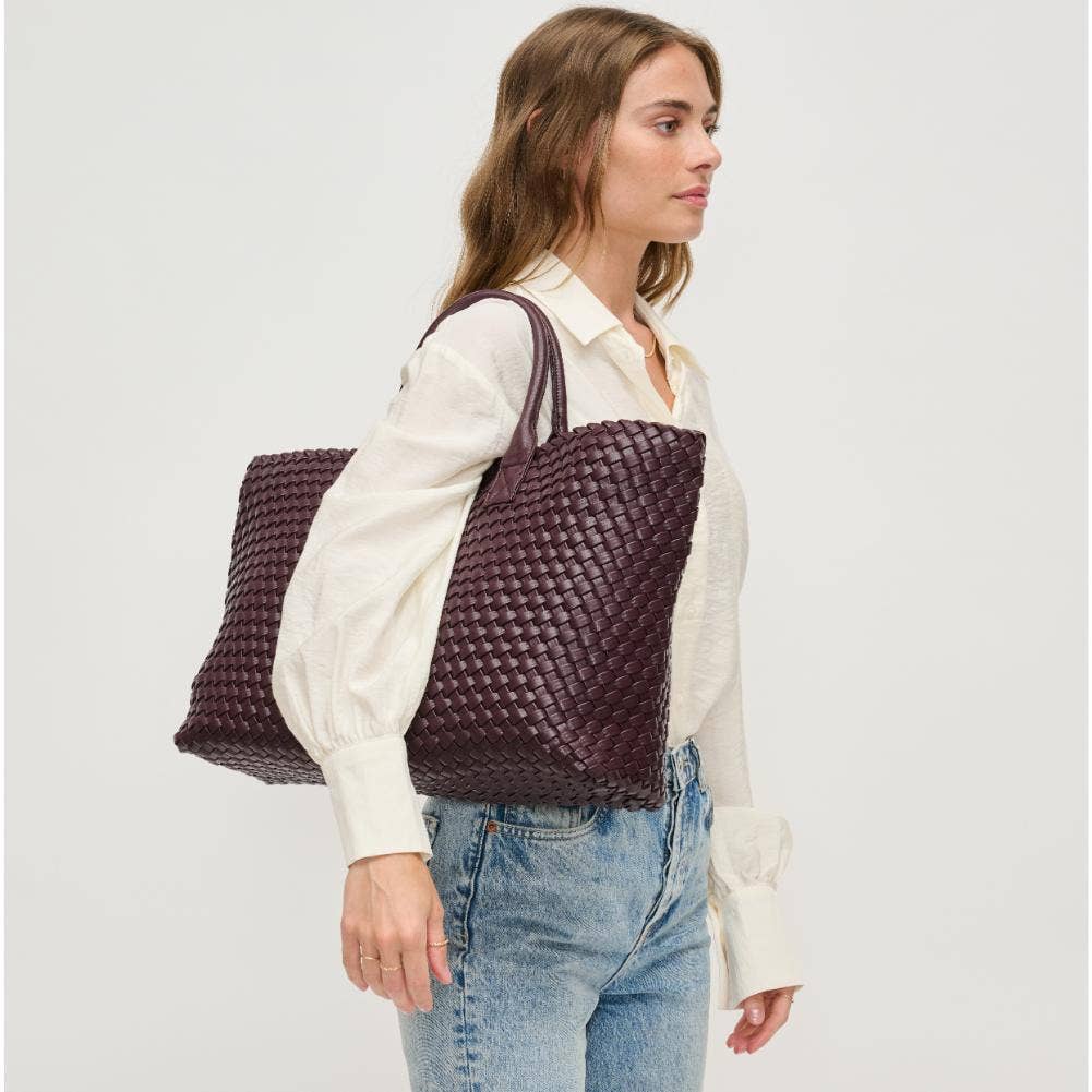 Urban Expressions - Wholesale Tote Bag - Women's - Ithaca Woven Vegan Leather Tote50