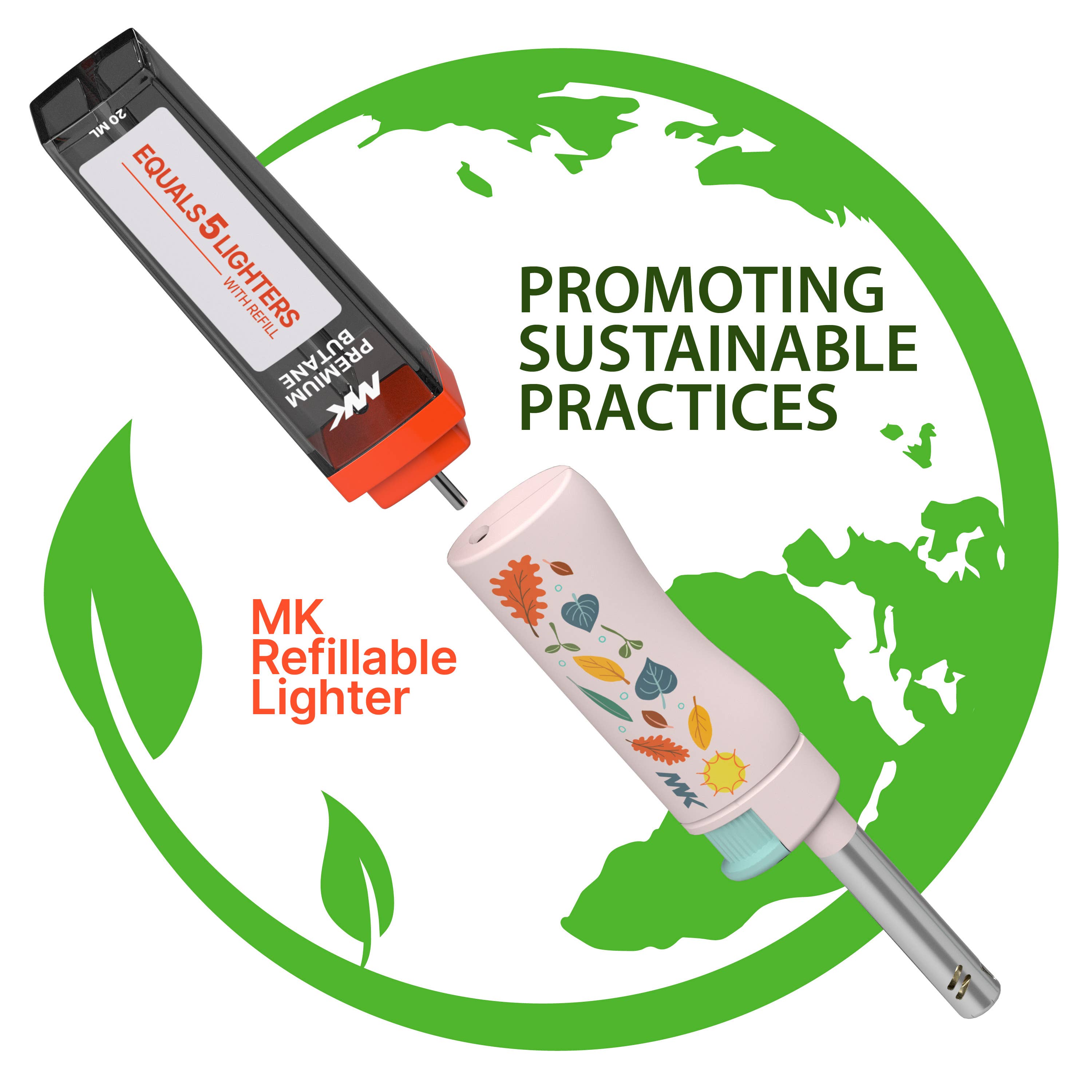 MK Lighter Company - Wholesale Lighter - MK Lighter Range Series, Seasons Set, Windproof Flame 50PC5