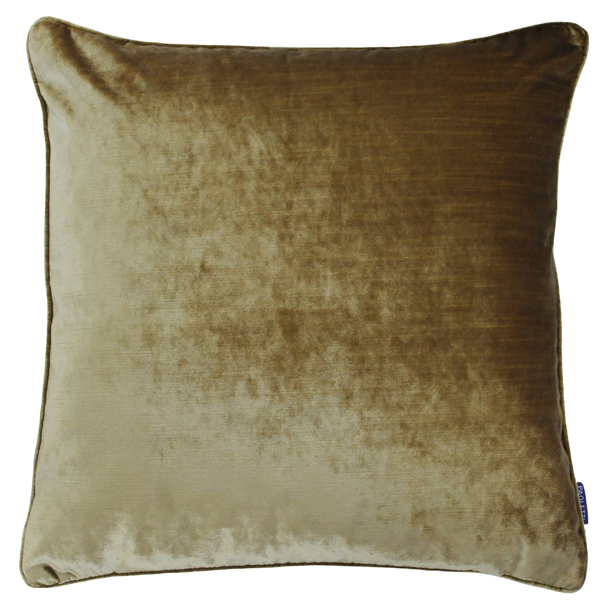 Luxe Velvet Piped Cushion Gold for wholesale on Faire1