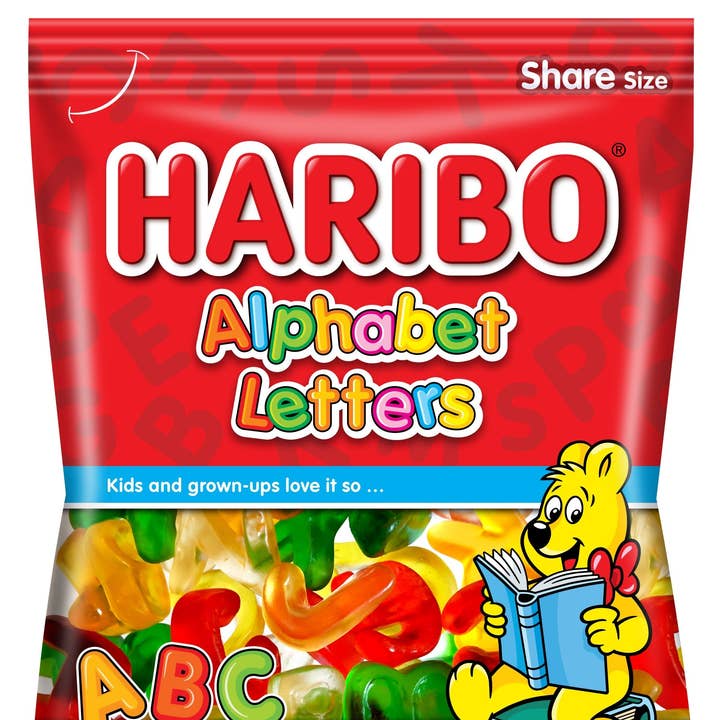 Shop The King - Wholesale Gummy - Haribo Gummi Candy, Alphabet Letters, 5 oz. Bag (Pack of 12)0