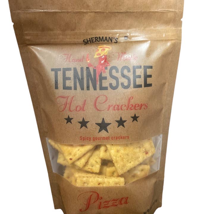 Sherman's Tennessee Hot Crackers - Vendita all'ingrosso Cracker - NUOVO! Sherman Tennessee Hot Crackers, gusto pizza, 30 ct1