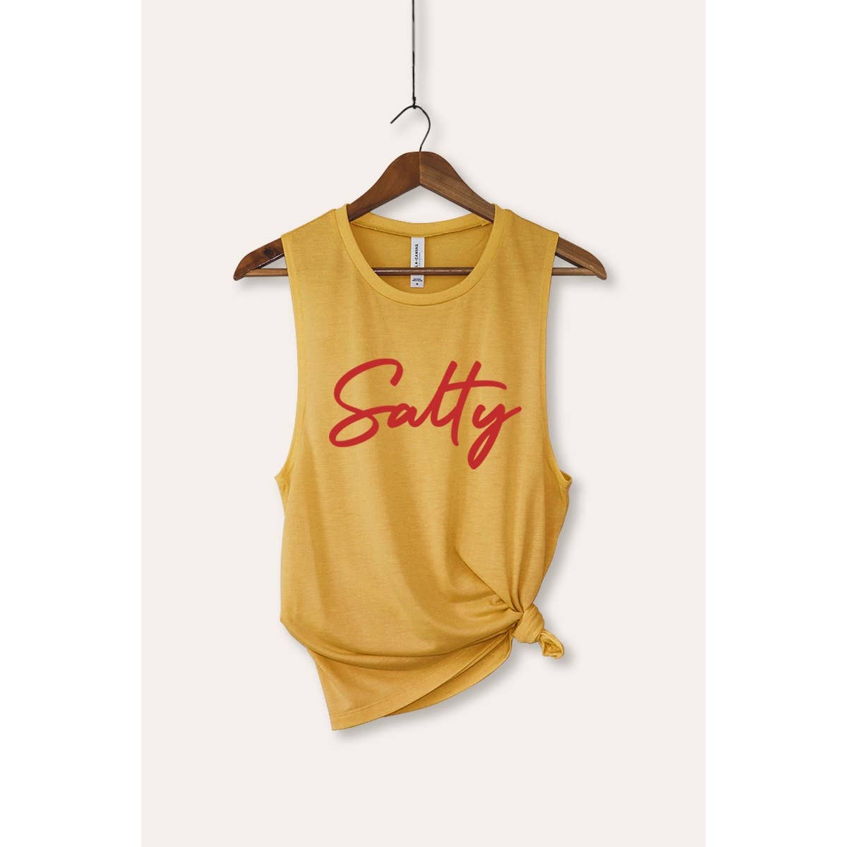 PINK NABI – wholesale Tank top – Women′s – SALTY CURSIVE TYPOGRAPHY GRAPHIC TANK TOP3