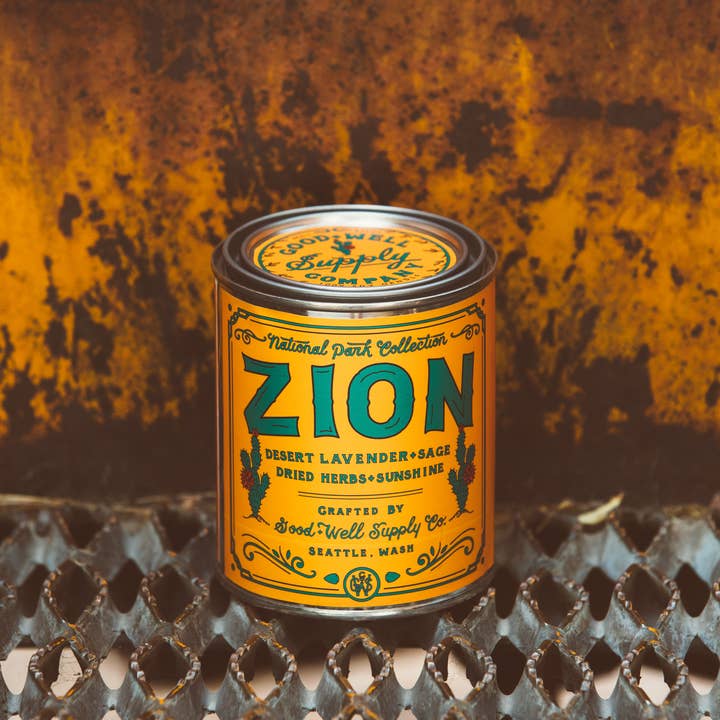 Good & Well Supply Co. - Wholesale Jar/Filled Candle - Zion National Park Candle4