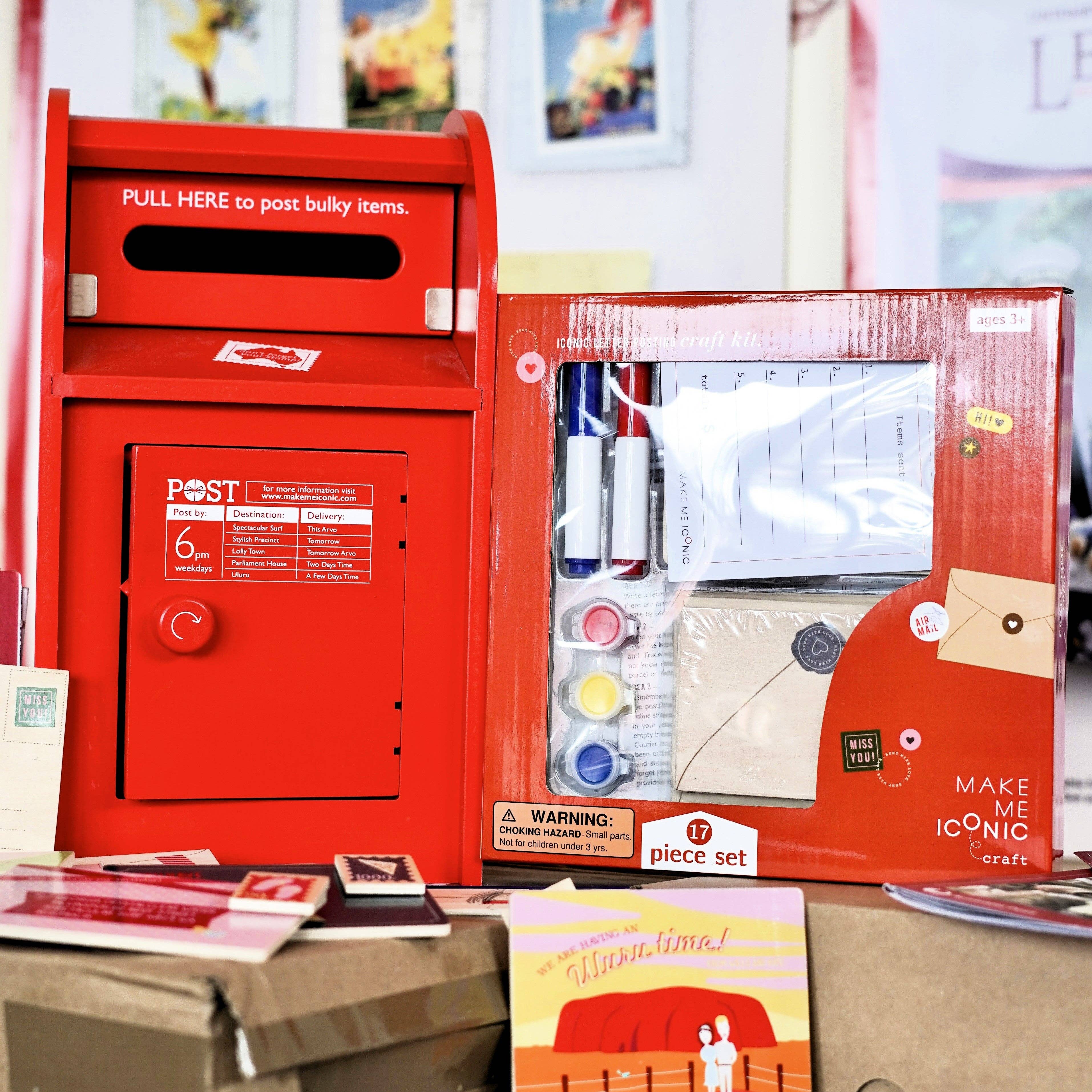 Make Me Iconic - Wholesale DIY Craft Kit - Kids - WOODEN TOY - POST BOX LETTERS CRAFT KIT20