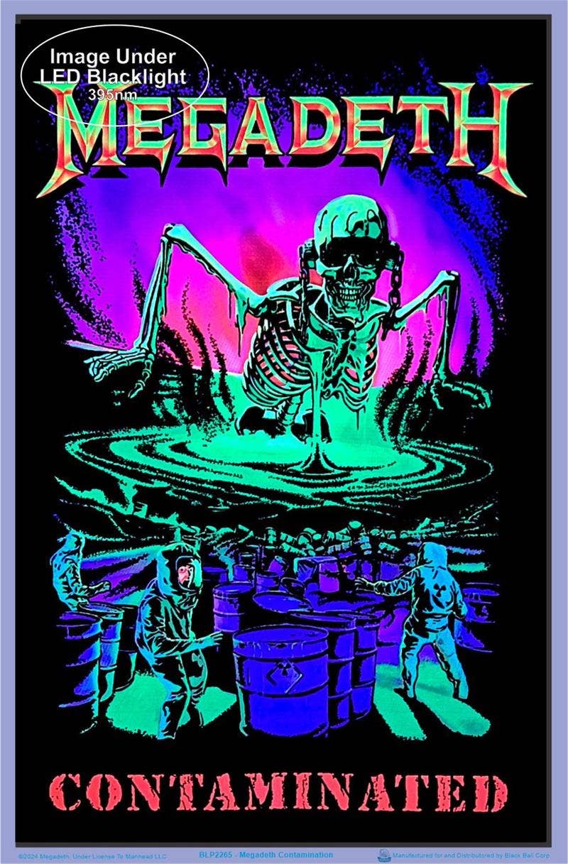 Scorpio Posters - Wholesale Poster - Megadeth - Contamination Blacklight Poster - 23" x 35"1