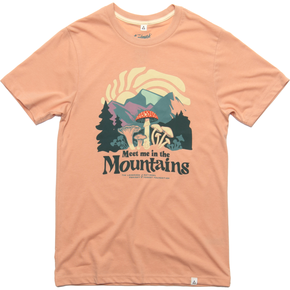 The Landmark Project - Wholesale Screen Printed T-Shirt - Unisex - Meet Me in the Mountains Unisex Short Sleeve Tee2