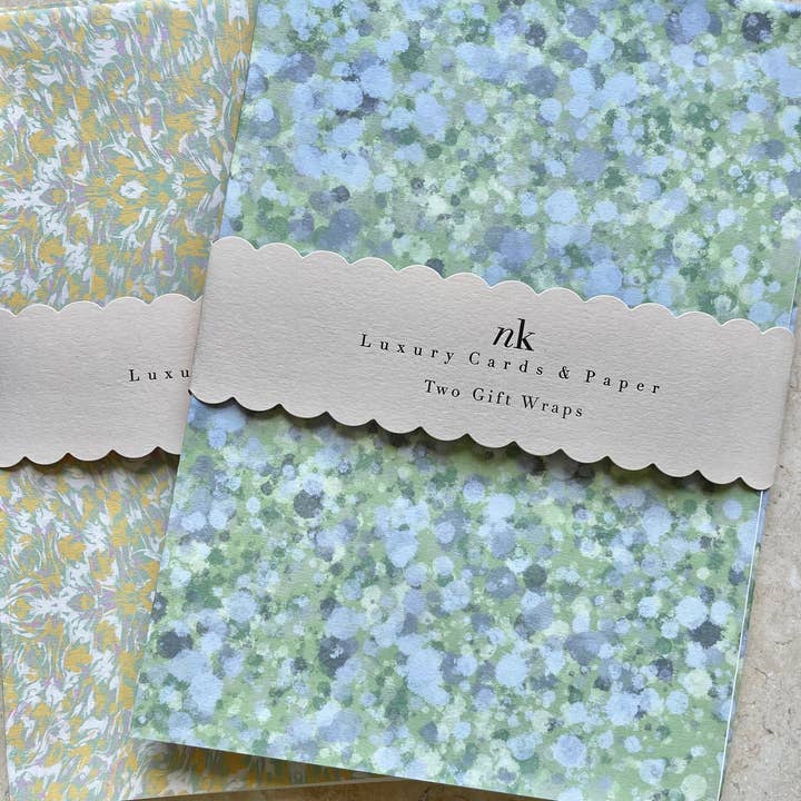 NK Luxury Cards & Paper – Engroshandel Gavepapir – Blomster Abstrakt Indpakningspapir - Gavepapir