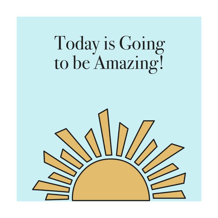 Amazing Day Sunrise - 8"x8" art print for wholesale by Trellis & Tide