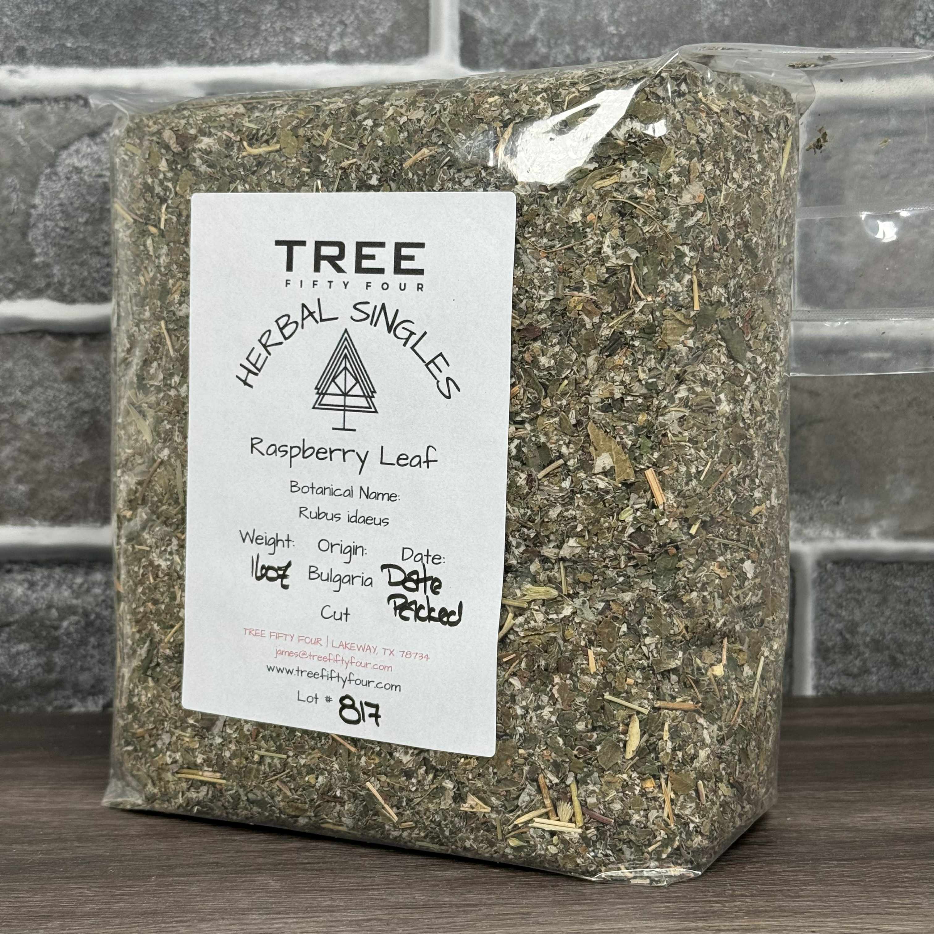 Tree Fifty Four – Chá solto por atacado – Folha de Framboesa | 2 oz (57 g) - 1 kg | Ervas a Granel2