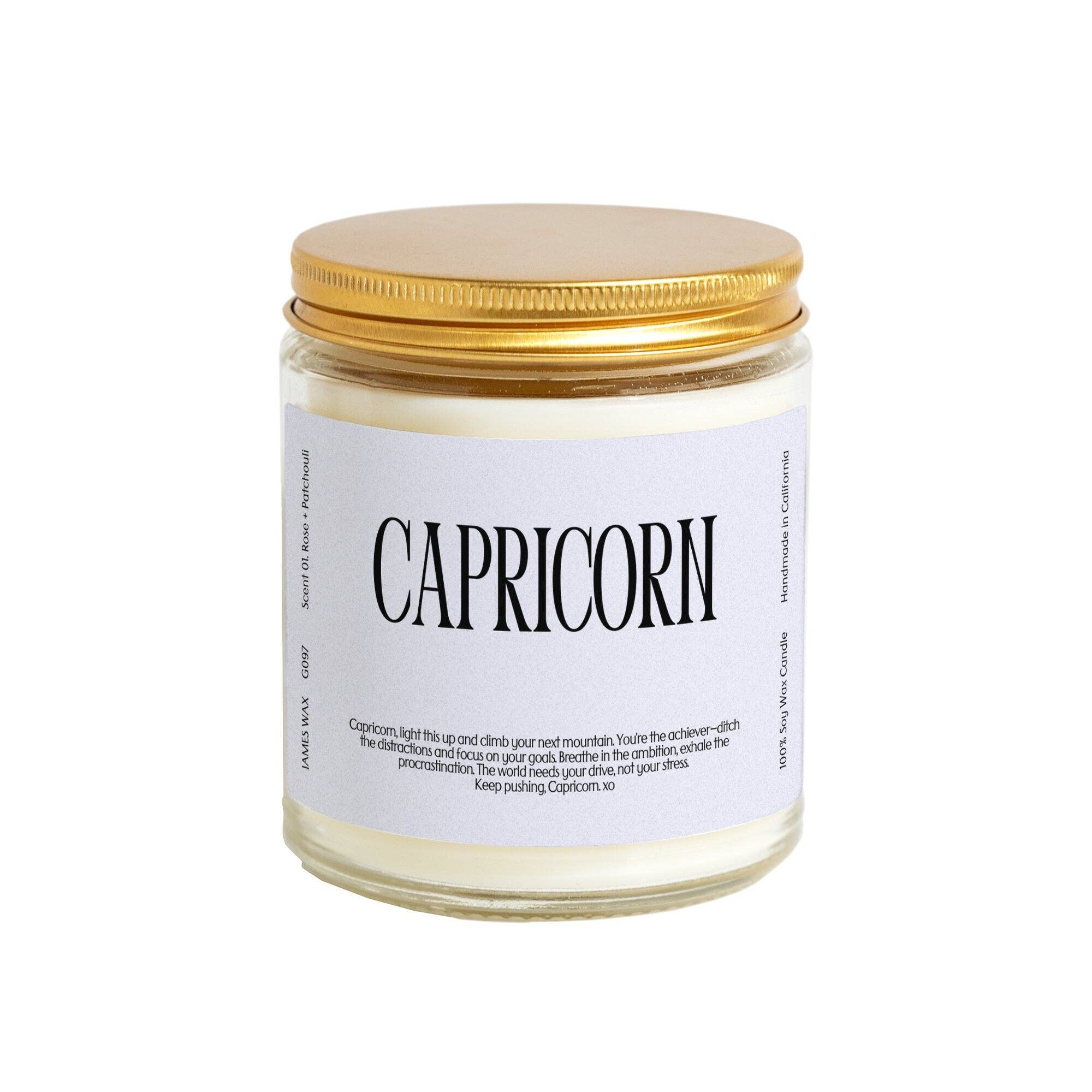 James Wax - Wholesale Jar/Filled Candle - Capricorn Gift Zodiac Sign Candle Capricorn G0971