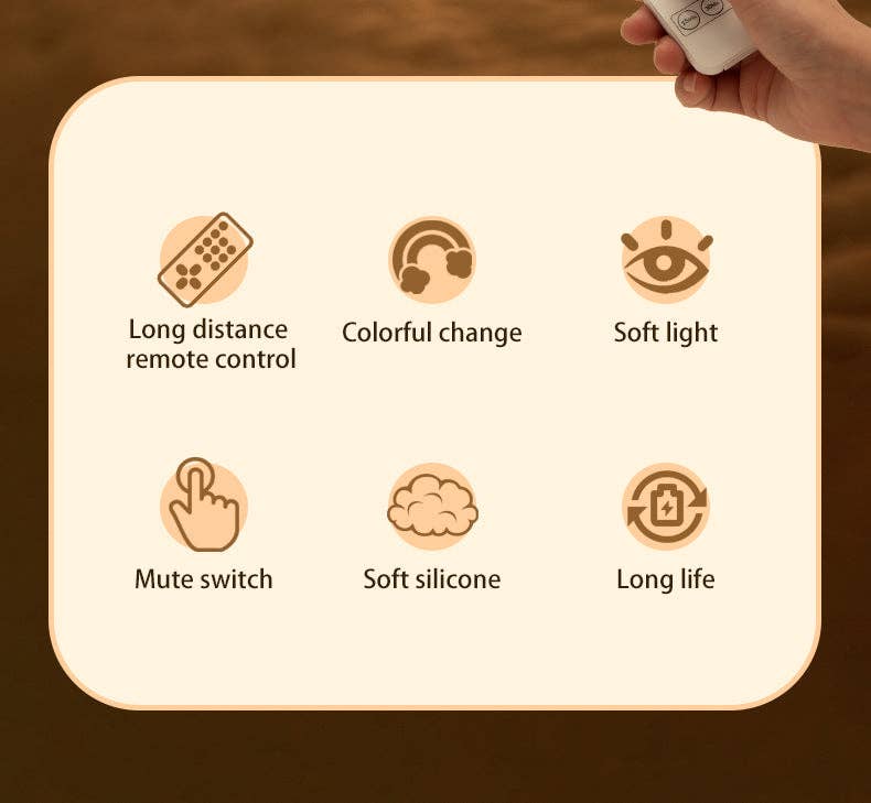 VIGOR – wholesale Night light – Child & baby – Perfect Gift Jade bunny Sleeping lamp light up silicone anim12