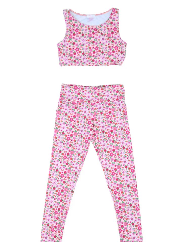 Fe-kyssede Rose Lange Leggings Sæt for engroshandel hos Piccoli Principi Swimwear