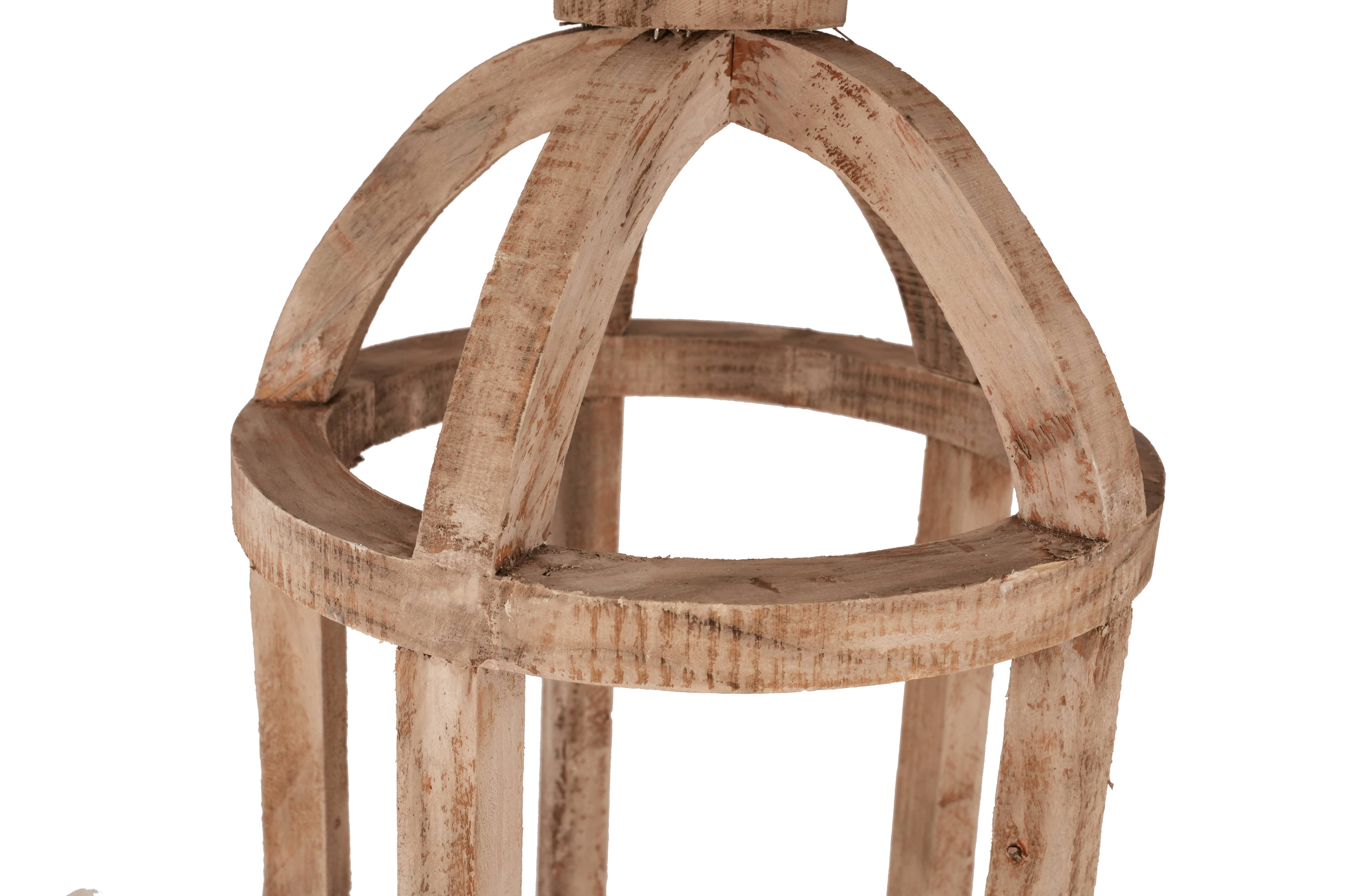 My Amigos Imports - Wholesale Lantern - Richmond Round Farmhouse Wood Lantern-12x28 inches-3 Colors11