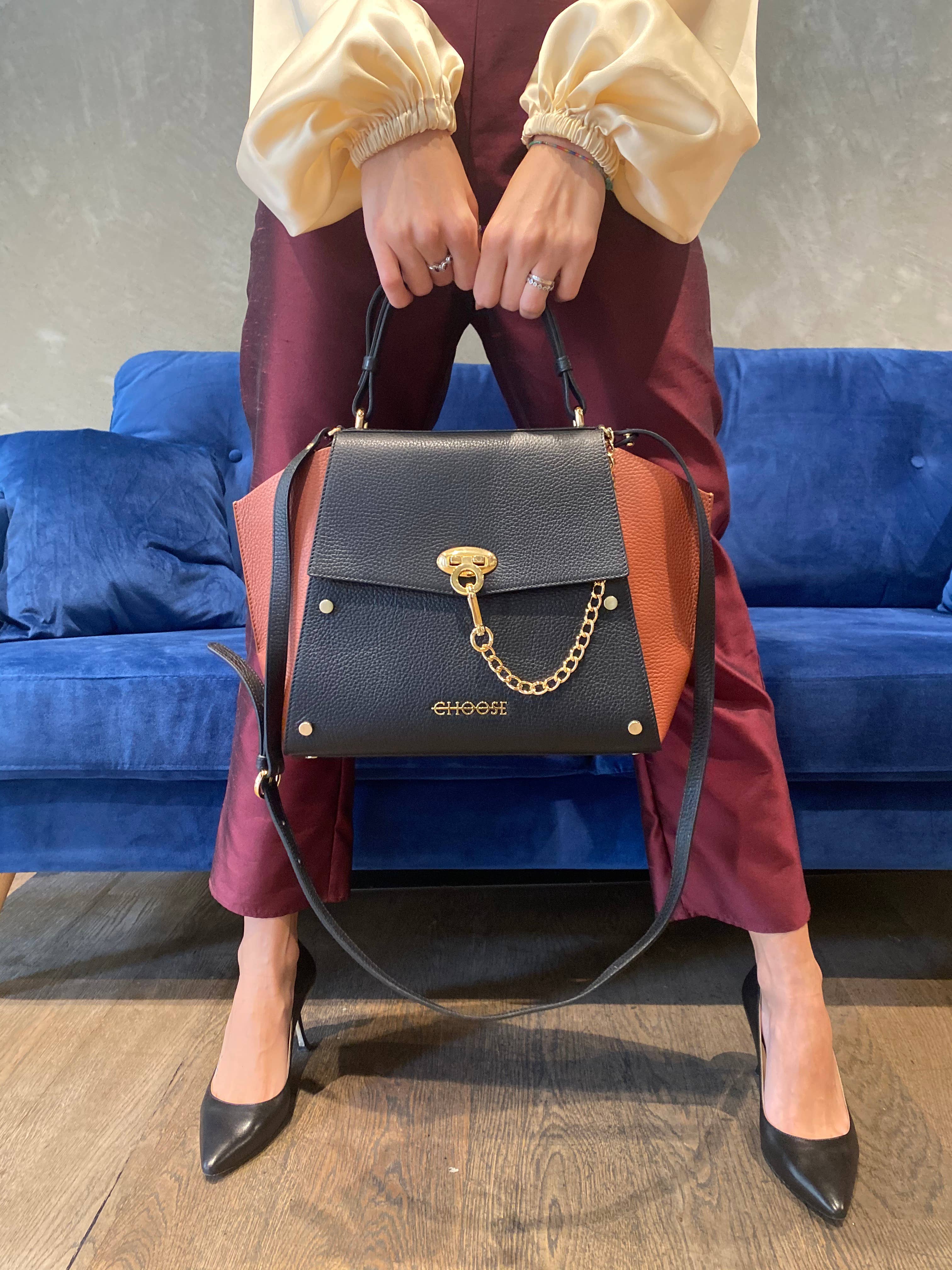 Choose - Wholesale Top Handle Bag - Women's - Baby Kate Bicolor4