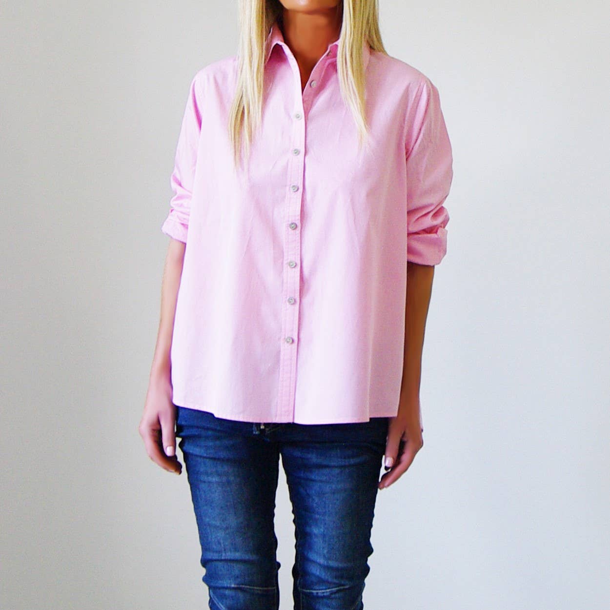 Who's Charlie - Vendita all'ingrosso Camicia button down - Donna - Camicia oversize in cotone Riley9