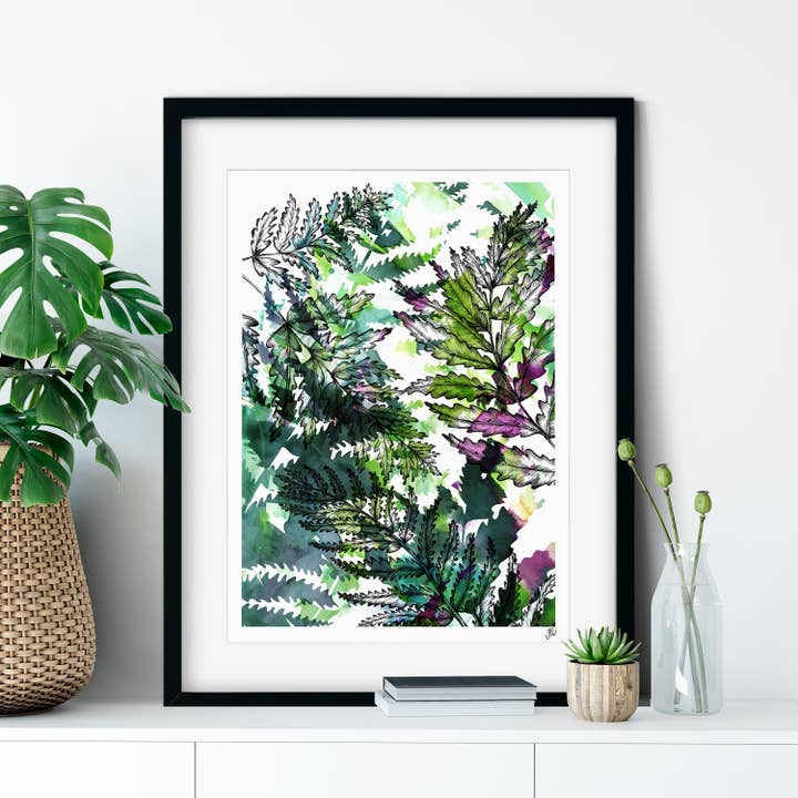 Fern Fine Art Giclée Print for wholesale by Jessica Wilde