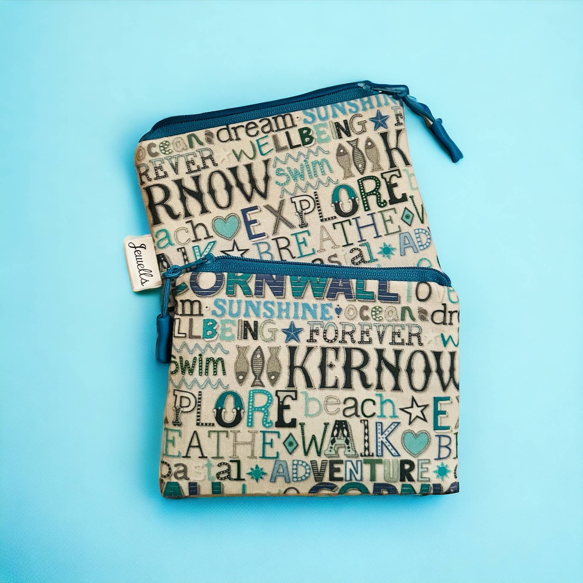 Jewells – wholesale Coin purse – Women’s – Cornwall Kernow wording grey fabric coin purse pouch6