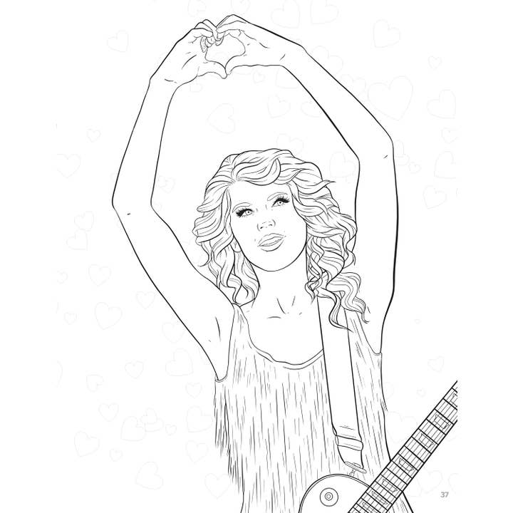 Fox Chapel Publishing - Wholesale Coloring Book - Adult - SUPER FAN-tastic Taylor Swift Coloring & Activity Book