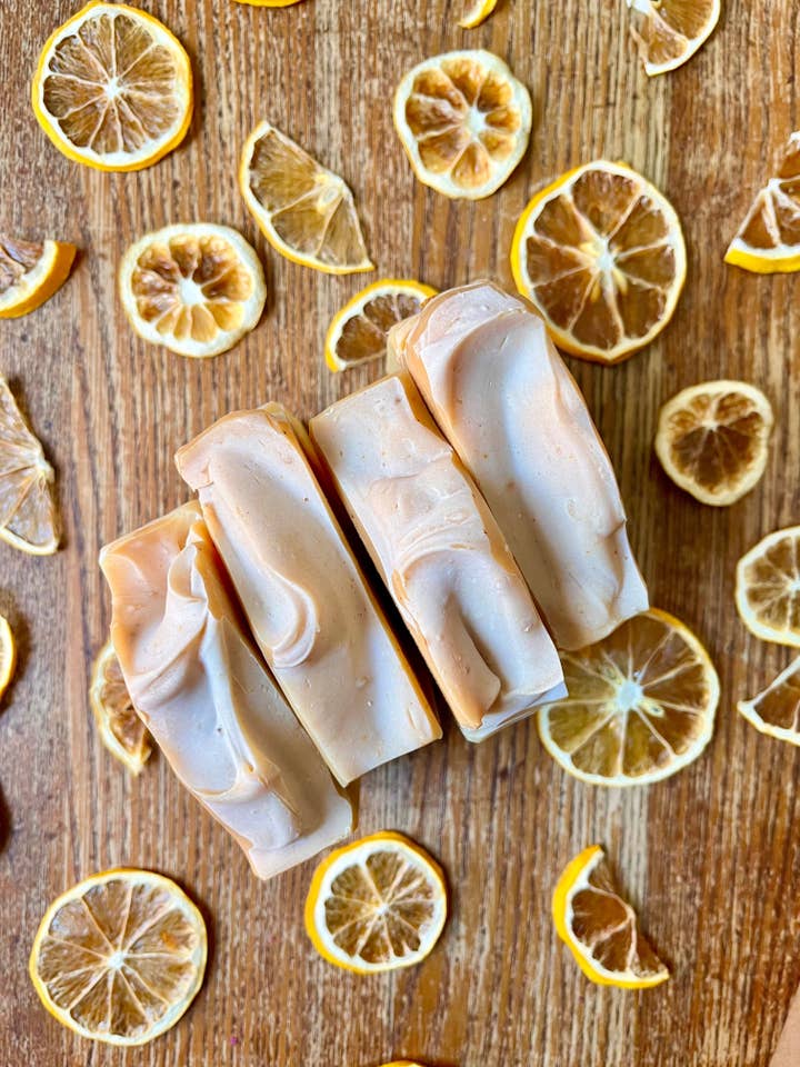 Sweet Lemon & Honey Soap for wholesale by Sage & Thistle Handmade Goods